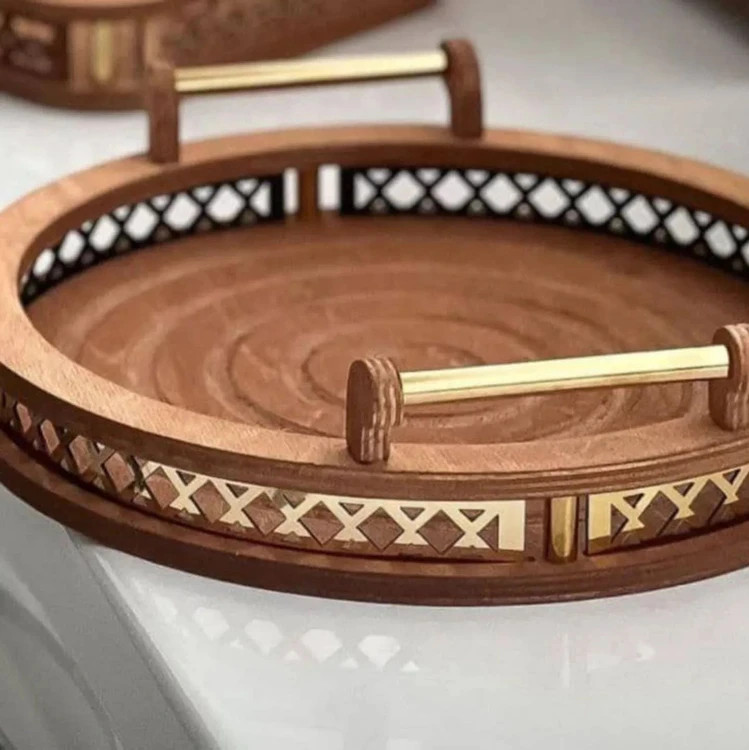 سینی چوبی هیوا گرد