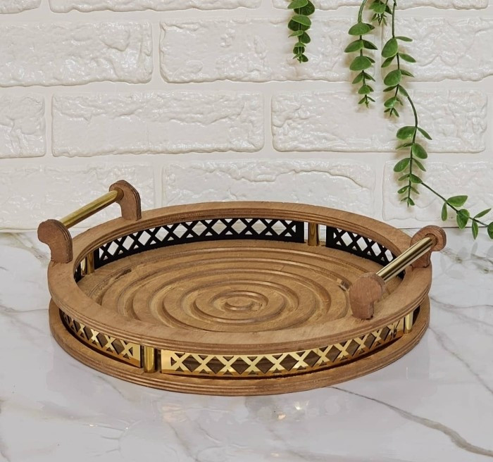 سینی چوبی هیوا گرد