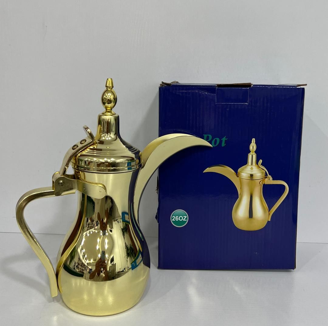 خرید دله قهوه رنگ طلایی سایز  متوسط