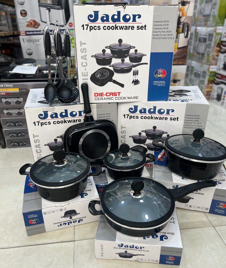 خرید سرویس قابلمه 17 پارچه جادور Jador