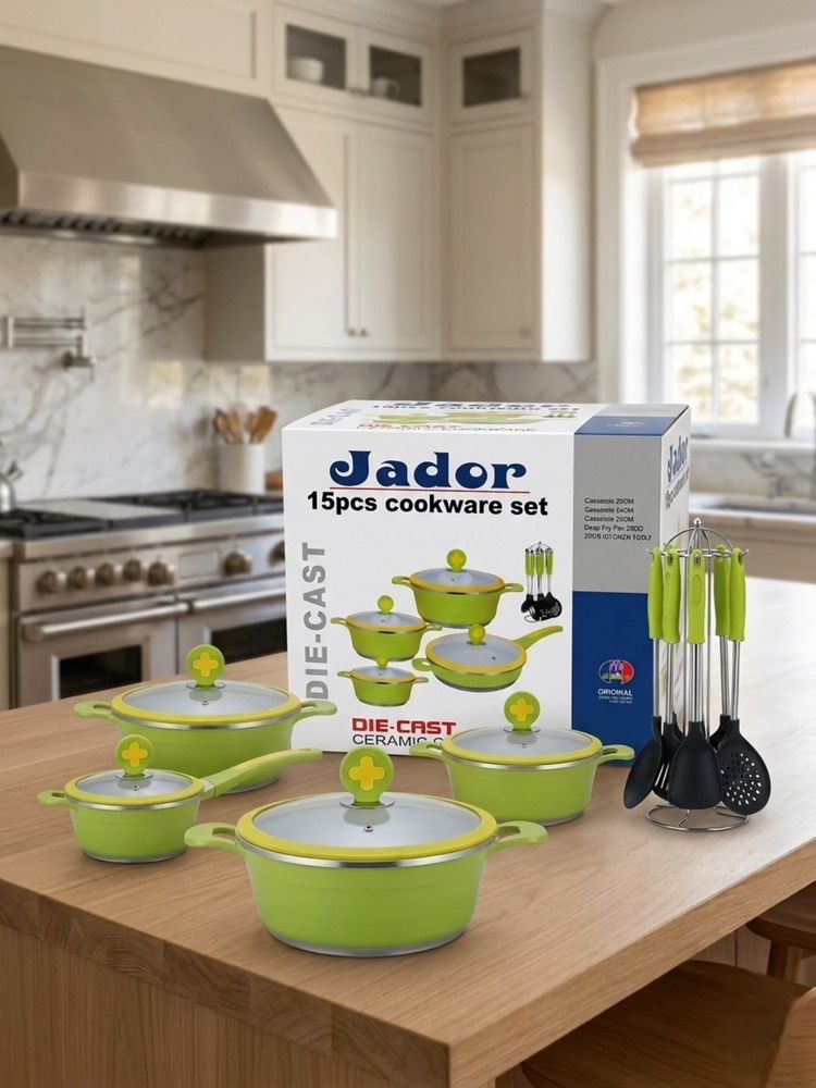 خرید سرویس قابلمه 15 پارچه جادور Jador