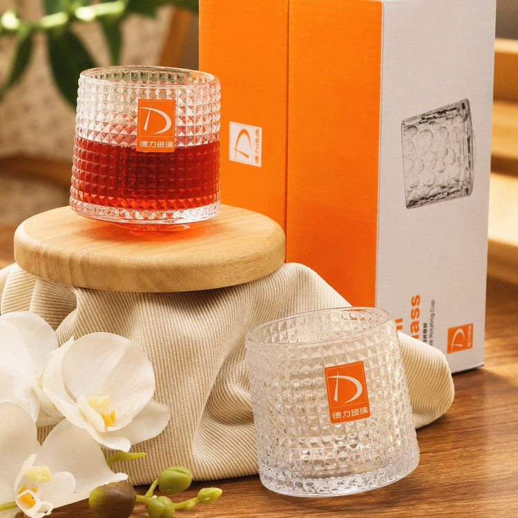 لیوان چرخشی کریستال دلي DELI بسته 6 عددی