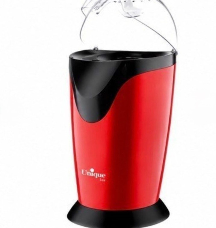 Unique Lux BXPC1500E hot air popcorn maker 1500W with transparent lid for home use