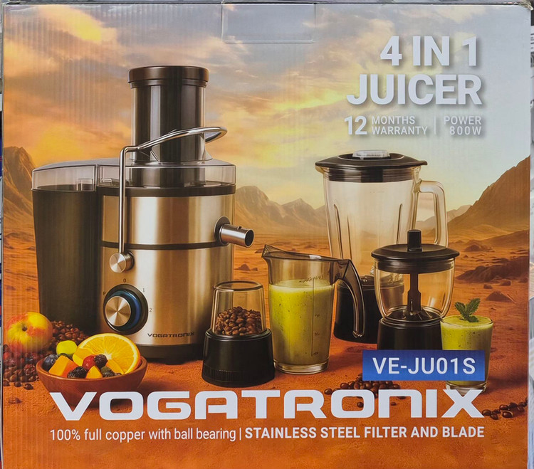 VOGATRONIX VEJU01S 4-in-1 Juicer