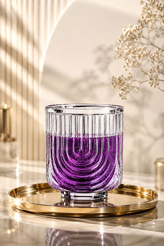 Imported Crystal Juice Glass – Clear Drinking Glass