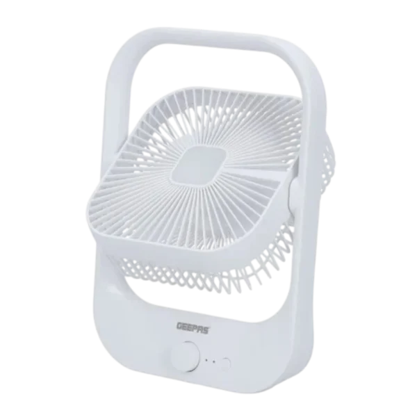 GEEPAS GF21162 Rechargeable Portable Desk Fan with LED Light