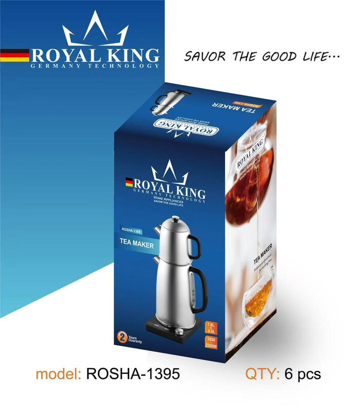 چای ساز روهمی رویال کینگ اصل مدل ROSHA_1395