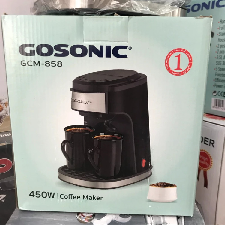 قهوهساز گوسونیک مدل GCM-858 | قهوهساز دو فنجانه