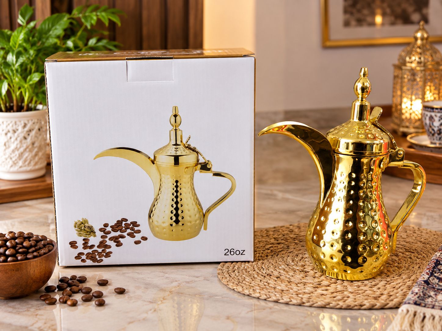 دله عربی طلایی شیک و لوکس